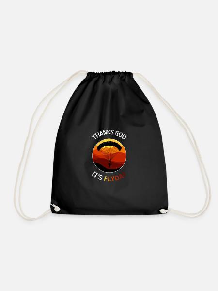 It's Fly Day Hobbyist Gift - Drawstring Bag - black