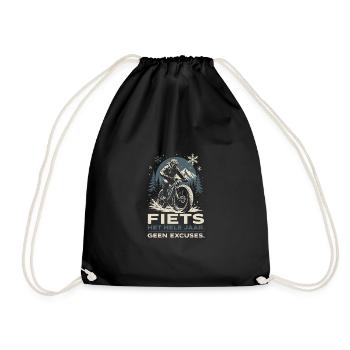 Vélo Toute l'Année - Pas d'Excuses Design - Sac de sport léger - noir - Devant