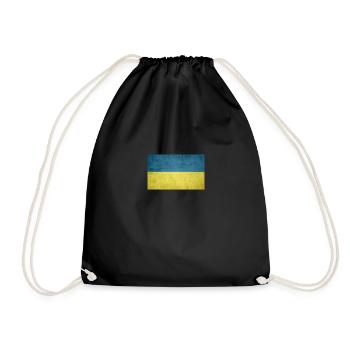Ukraine - Drawstring Bag - black - Front