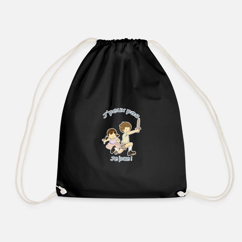 Je peux pas, je joue ! - Sac de sport léger - noir