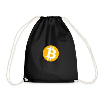 Bitcoin - Drawstring Bag - black - Front