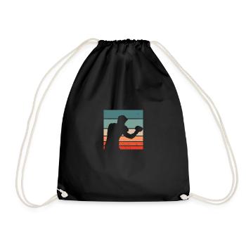 Boxing boxer boxing - Drawstring Bag - black - Front