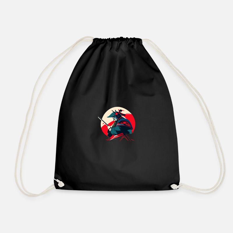 Samurai - Drawstring Bag - black