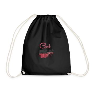 Dieu m’a donné ton amour - Sac de sport léger - noir - Devant