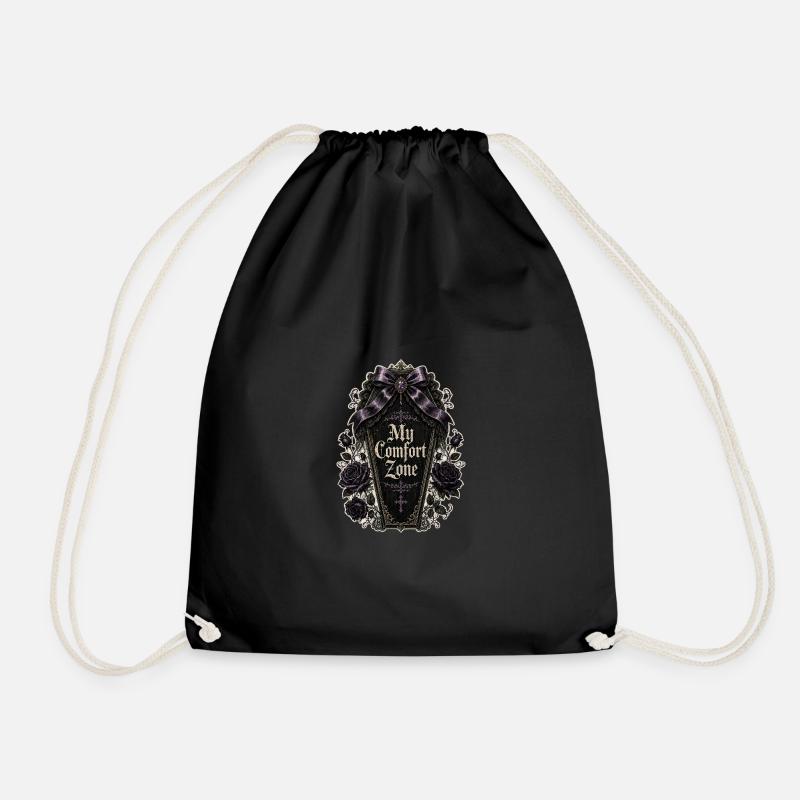 My Comfort Zone - Gothic - Drawstring Bag - black