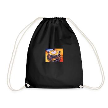 Kaffee - Turnbeutel - Schwarz - Vorne