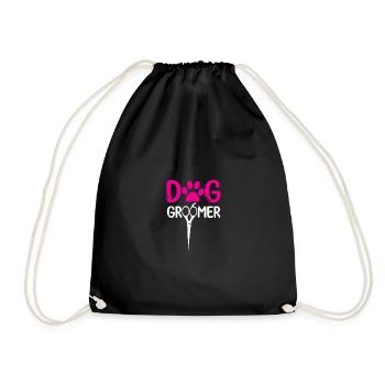 Dog groomer dog grooming Pet Grooming pet groomer - Turnbeutel - Schwarz - Vorne