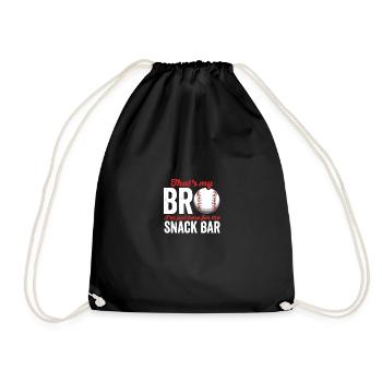 C’est mon frère, je suis juste ici pour le snack-bar - Sac de sport léger - noir - Devant