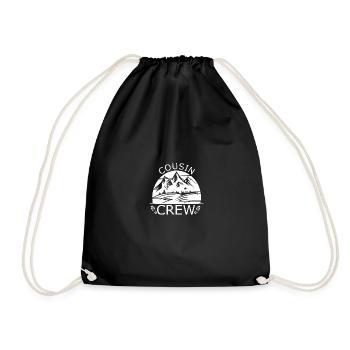 cousin crew camping funny camper - Turnbeutel - Schwarz - Vorne