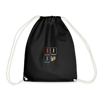 Falconry Ornithology Birder Falconer normal - Drawstring Bag - black - Front