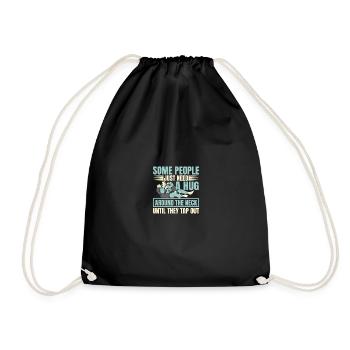 Certaines personnes ont juste besoin d’un câlin drôle BJJ brésilien - Sac de sport léger - noir - Devant
