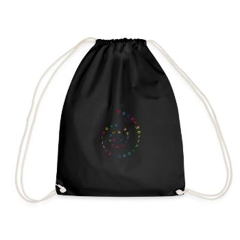 ne vous inquiétez pas en spirale - Sac de sport léger - noir - Devant