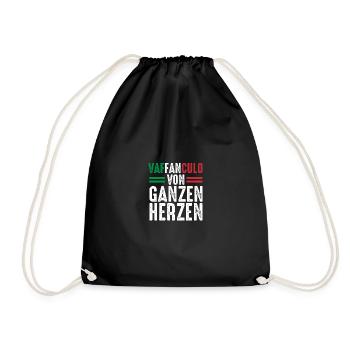 Italien Italiener Vaffanculo - Turnbeutel - Schwarz - Vorne