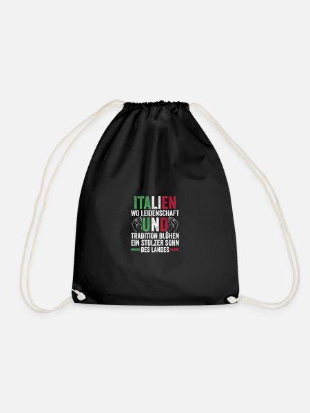 Italiener Italien - Turnbeutel - Schwarz