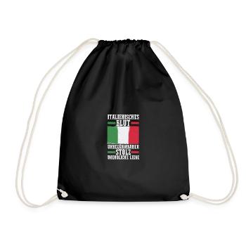 Italians Italy - Drawstring Bag - black - Front