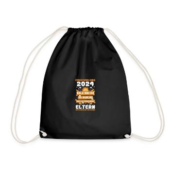 First Grade Elementary School 2024 Gift - Drawstring Bag - black - Front