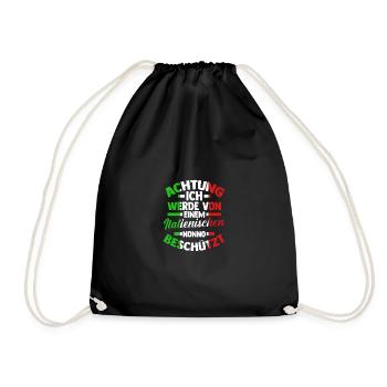 Italie Italien Grand-père Nonno Italien Italie - Sac de sport léger - noir - Devant