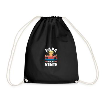 Vacation Vacationer Father Dad - Drawstring Bag - black - Front