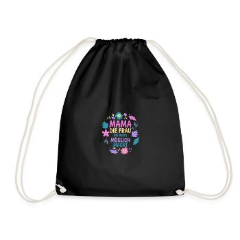 Maman pour la fête des mères - Sac de sport léger - noir - Devant