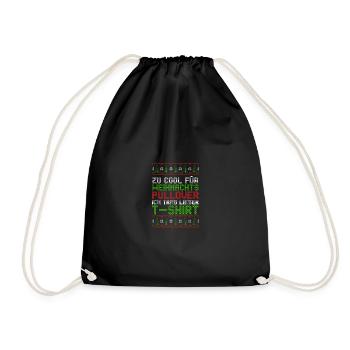 Santa Claus Christmas Ugly Christmas - Drawstring Bag - black - Front