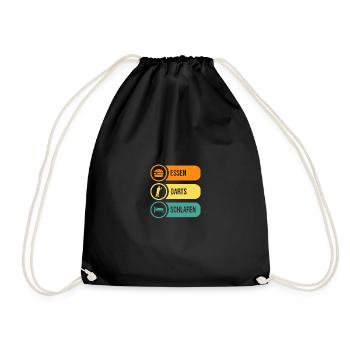 Joueur de fléchettes Fléchettes - Sac de sport léger - noir - Devant
