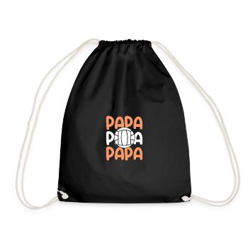 Handballeur, papa, père, handball - Sac de sport léger - noir - Devant