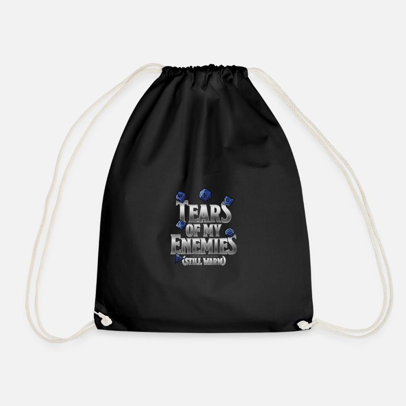 Dungeons And Dragons Cube Tears Of My Enemies - Drawstring Bag - black