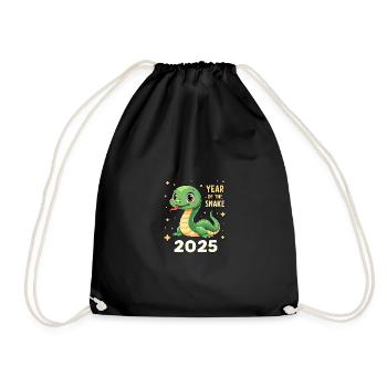 Réveillon du Nouvel An en Chine - Serpent 2025 - Sac de sport léger - noir - Devant