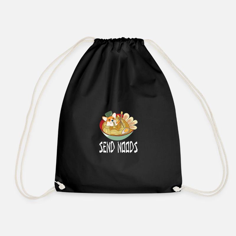 ramen noodle t shirt - Turnbeutel - Schwarz