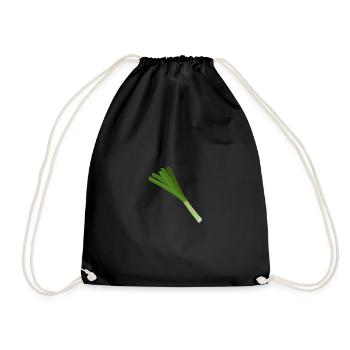 Leek - Drawstring Bag - black - Front