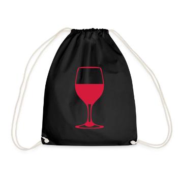 glas wein alkohol 610 - Sac de sport léger - noir - Devant