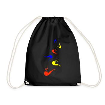 Smoking a pipe - Drawstring Bag - black - Front