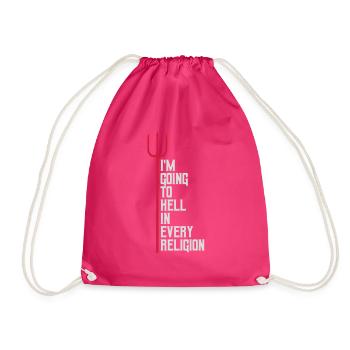 En allant en enfer - Sac de sport léger - fuchsia - Devant