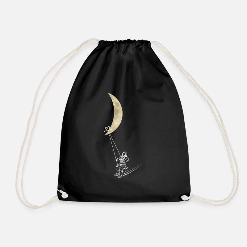 It's enough for me - I'm going to swing now - Drawstring Bag - black