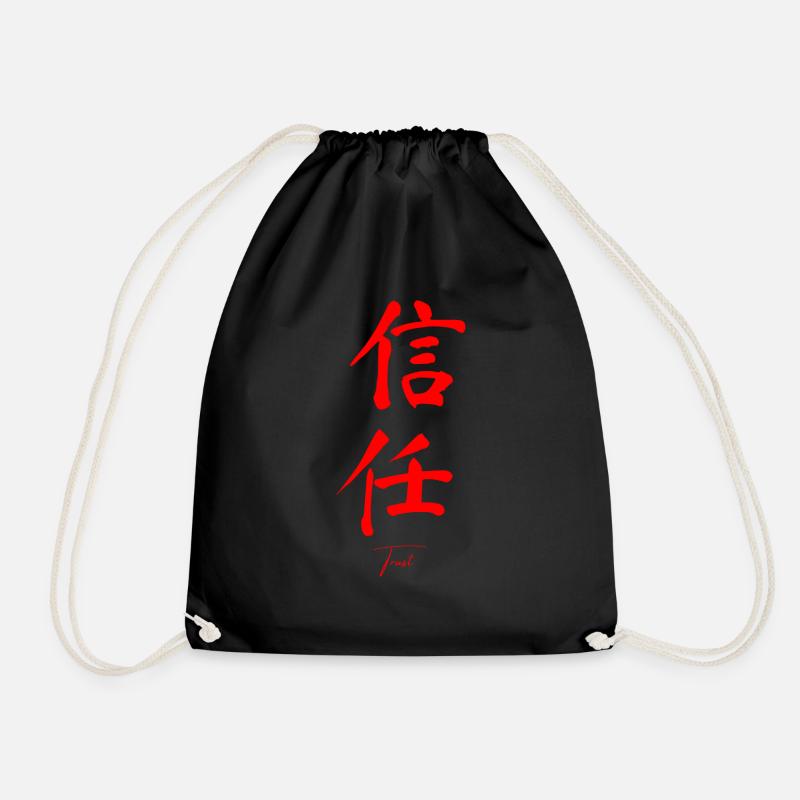 Chinesisch - Turnbeutel - Schwarz