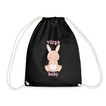 virgo baby - Turnbeutel - Schwarz - Vorne