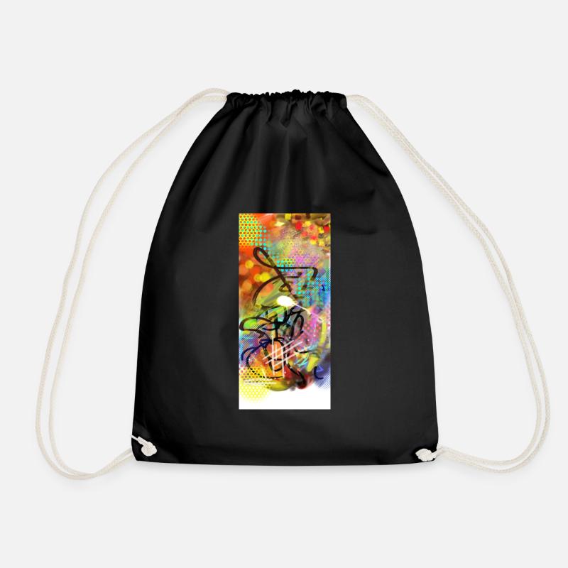 Chaos one - das perfekte ADHS Shirt - Psycho - Turnbeutel - Schwarz
