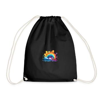 Your Rainbow - Drawstring Bag - black - Front