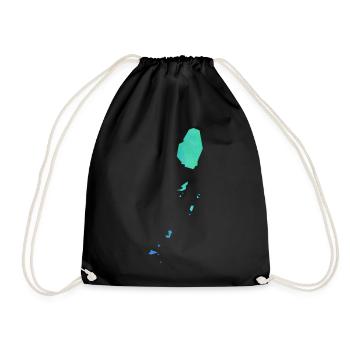 Saint Vincent and the Grenadines - Drawstring Bag - black - Front