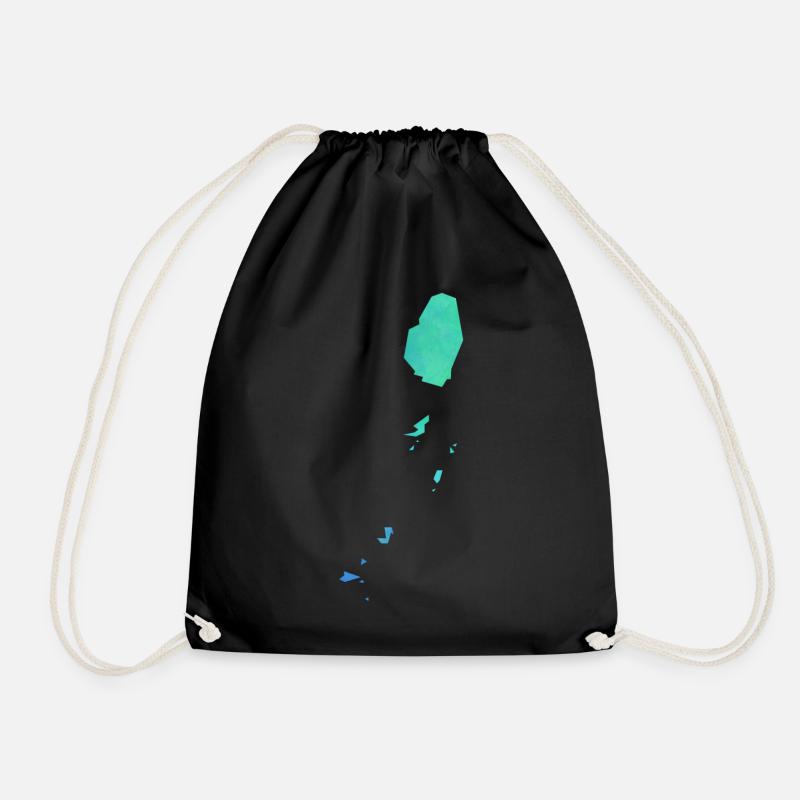 Saint Vincent and the Grenadines - Drawstring Bag - black