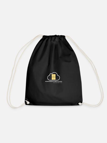 I.T Backup Believer T-Shirt - Drawstring Bag - black