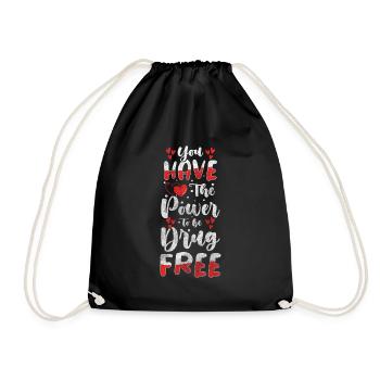 Sans drogue - Sac de sport léger - noir - Devant