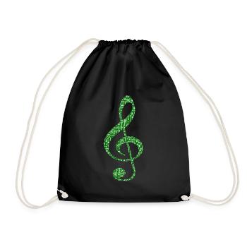 Joyeux Noël en Musique Vert - Sac de sport léger - noir - Devant