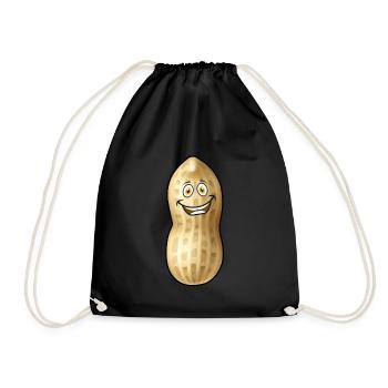 Peanut Nuts Emotion Drôle Happy Kids Bébé - Sac de sport léger - noir - Devant