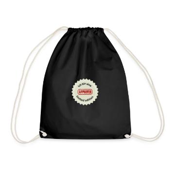 Ich bin eine limited edition - Turnbeutel - Schwarz - Vorne