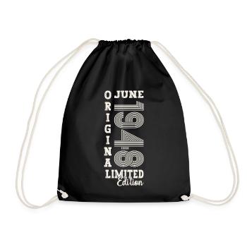 75th Birthday Man Juin Année 1948 Original - Sac de sport léger - noir - Devant