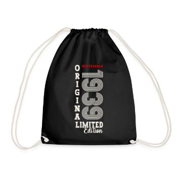 85th Birthday Legend September 1939 Born 39 - Drawstring Bag - black - Front