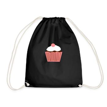 Cupcake - Turnbeutel - Schwarz - Vorne