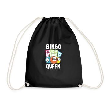 Bingo Queen - Turnbeutel - Schwarz - Vorne