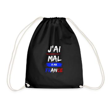 j ai mal a ma frace - Sac de sport léger - noir - Devant